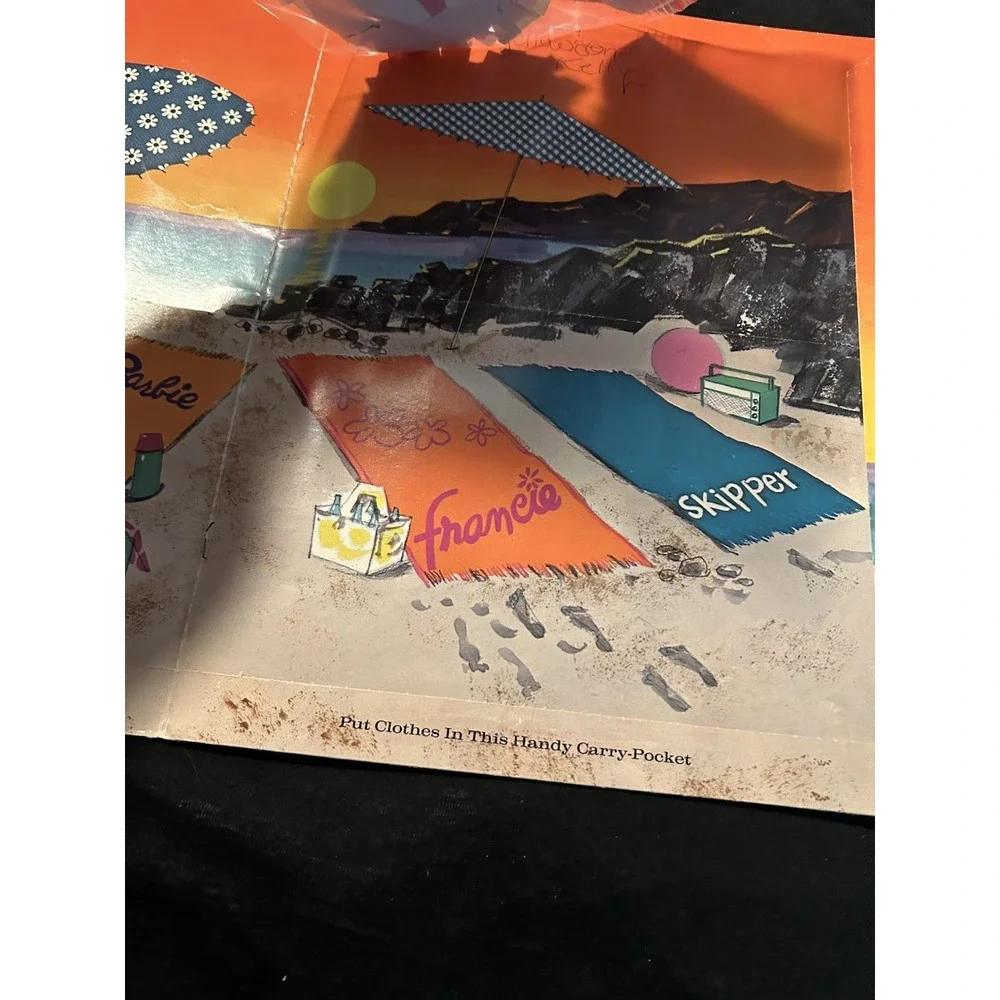 Vintage Malibu Barbie The Sun Set Paper Dolls Mattel 1972 Used Whitman